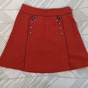 Orange Mini Skirt
